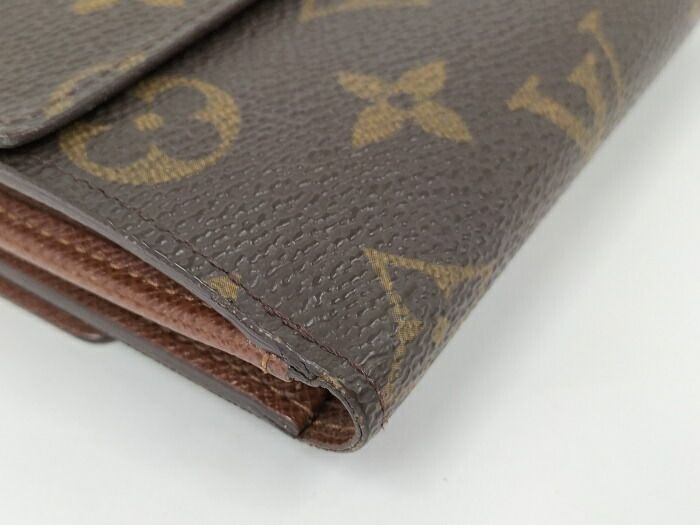 Louis Vuitton Porte Monet Vieux Carte Cles Di Trifold Wallet Monogram Brown