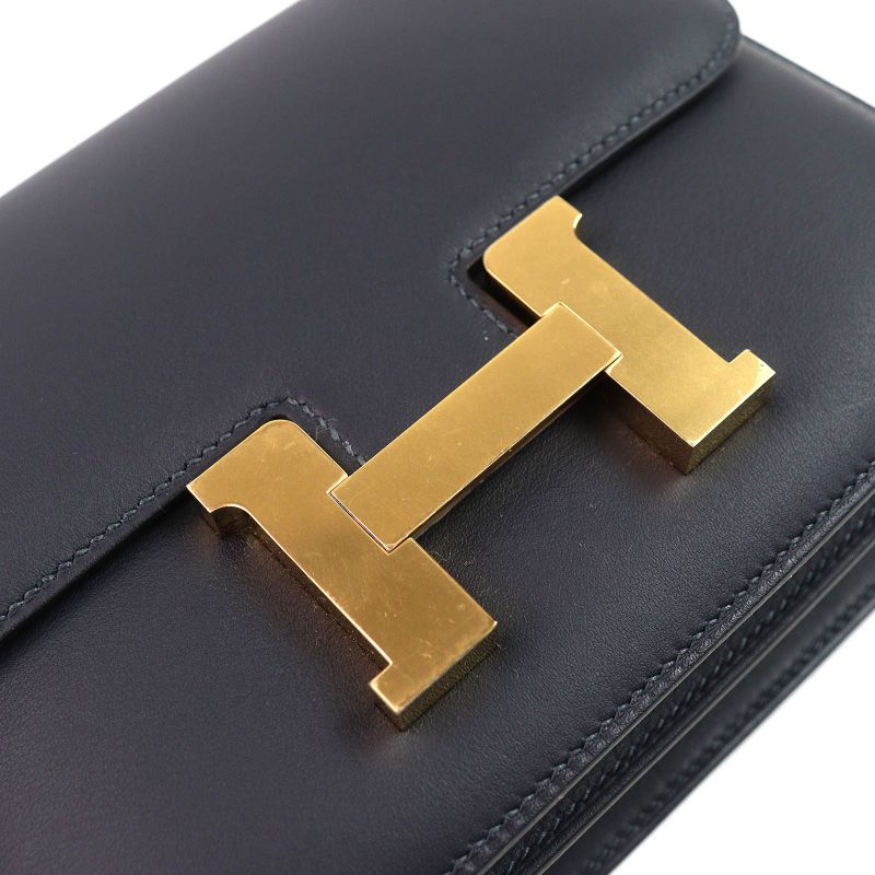 Hermes Constance 3 Mini 18 Miroir Vosuft Cavan Gold Hardware Shoulder Bag
