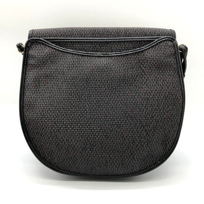 Saint Laurent Shoulder Bag Vintage Gray Pvc×leather Women Men