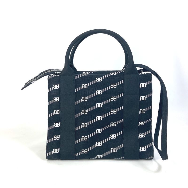 Balenciaga Handbag Trade S 620884 Canvas Black