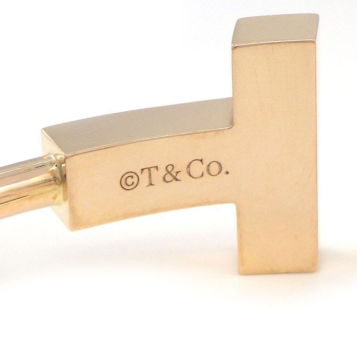 Tiffany & Co Tiffany & Co Bangle T-wide Wire 66964310 18K Pink Gold /#L