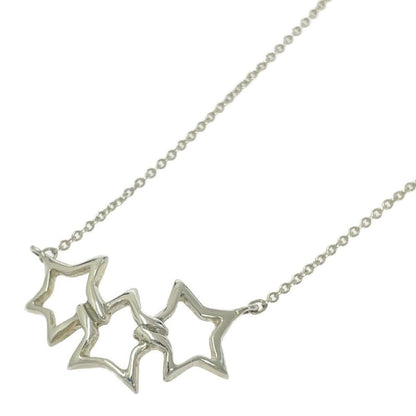 Tiffany & Co Silver Triple Star Necklace 2.2g 925 Engraved 426826 Necklace