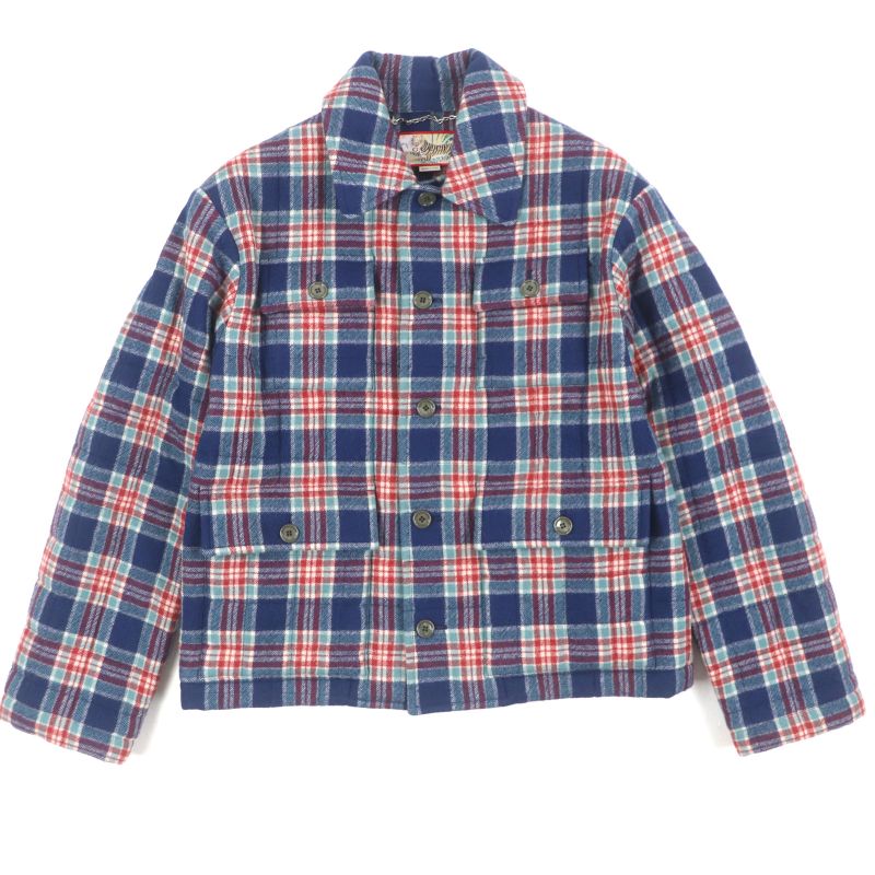  Gucci 22SS 683264 Gucci Tiger 100% Wool Quilted Checkered Back Logo Patch