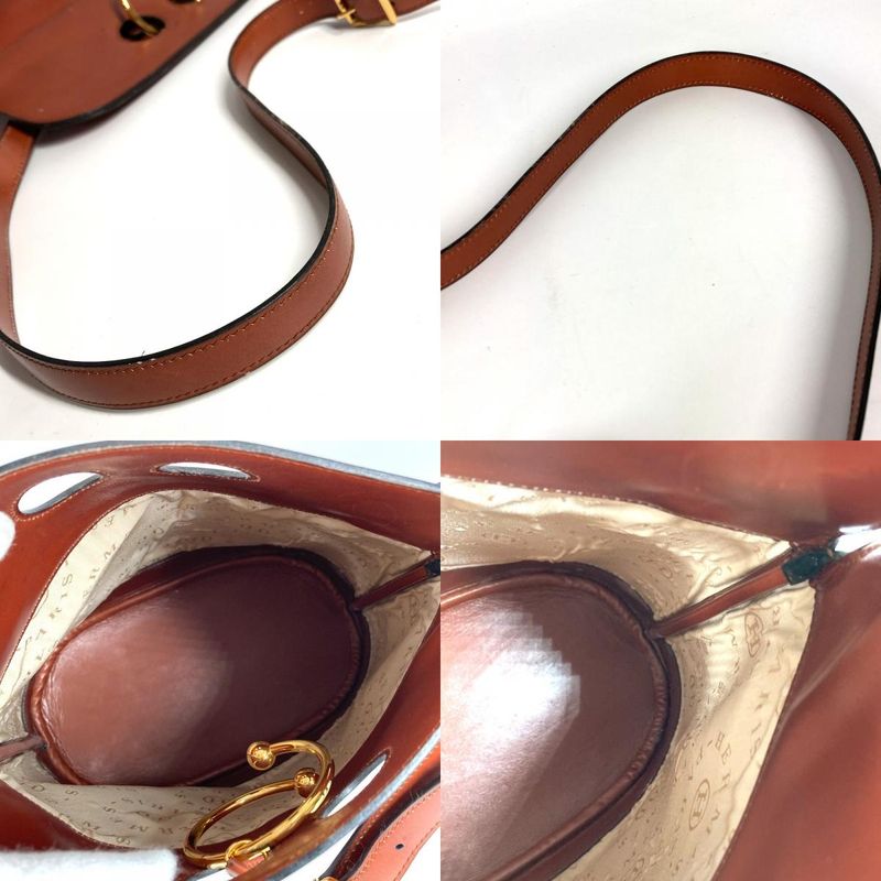 Hermes Shoulder Bag Alix Leather Brown