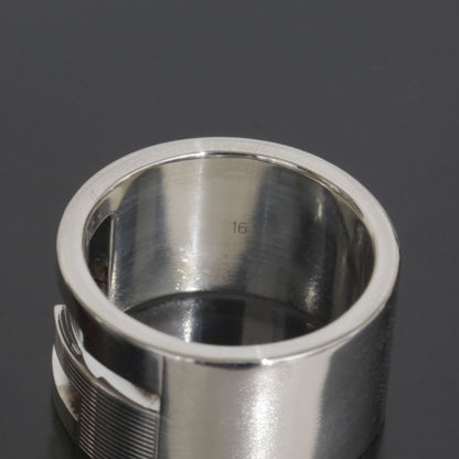 Gucci Wide Logo Ring No 14 Silver 925 E1183