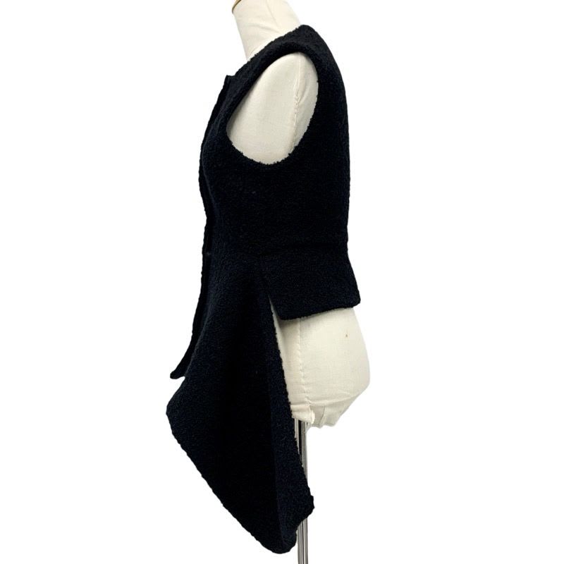 Louis Vuitton Outerwear Black Vest Gilet Wool Peplum 22 AW