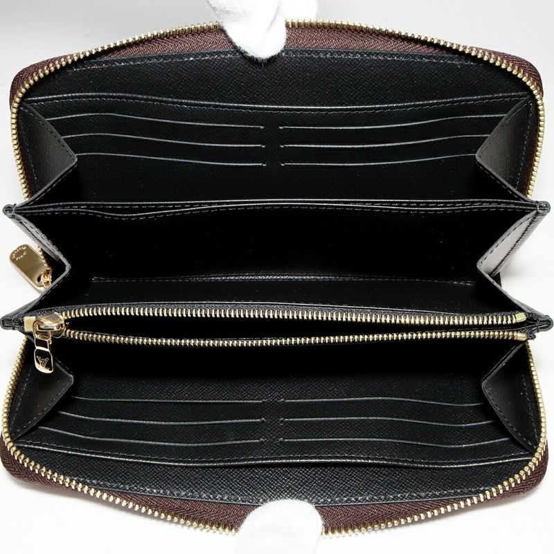 Louis Vuitton Round Zipper Long Wallet With Change Pocket Monogram Reverse