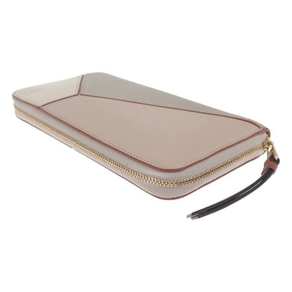 [AB Rank] Loewe Puzzle Zip Around Long Wallet C510t12x13 Calfskin Ghost Soft