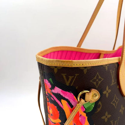 Louis Vuitton Neverfull MM Monogram Rose Monogram Rose Leather X PVC Pink X