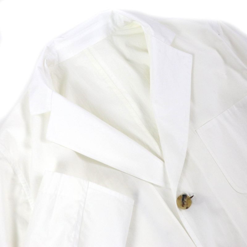 Hermes 22SS 100% Cotton Reversible Stadium Light Jacket White Off White 52