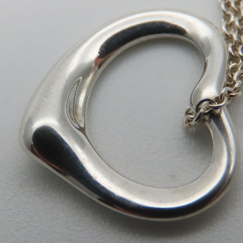 Tiffany & Co Necklace Open Heart 925 Silver Approx 2.3g Silver Accessories