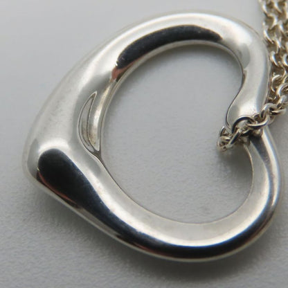 Tiffany & Co Necklace Open Heart 925 Silver Approx 2.3g Silver Accessories