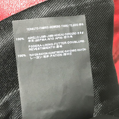 Balenciaga Riders Jacket Women's Jacket 256302 Leather Red