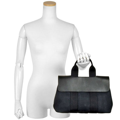 Hermes Valparaiso PM Handbag Twirl Chevron Black