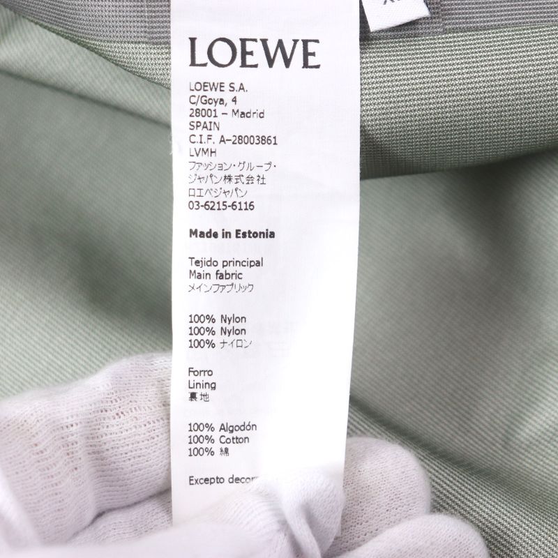 LOEWE H2108161nu Eye LOEWE Nature ELN Parka Jacket Logo Embroidery Color Block