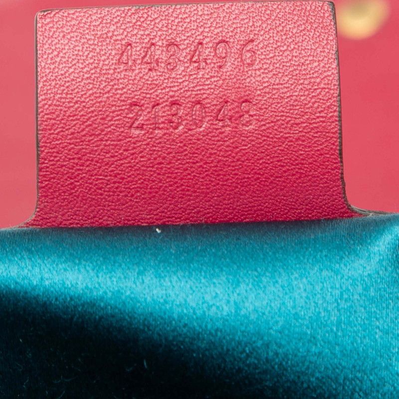 Gucci GG Marmont Blind FOR LOVE Embroidered Chain Shoulder Bag Handbag 443496