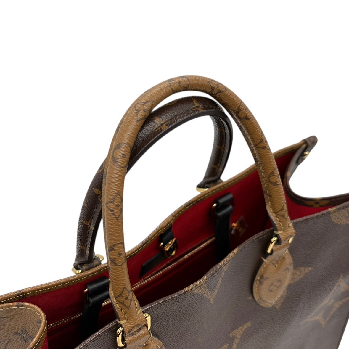 Louis Vuitton On The Go MM Tote Bag Shoulder Bag M45321 LV Monogram