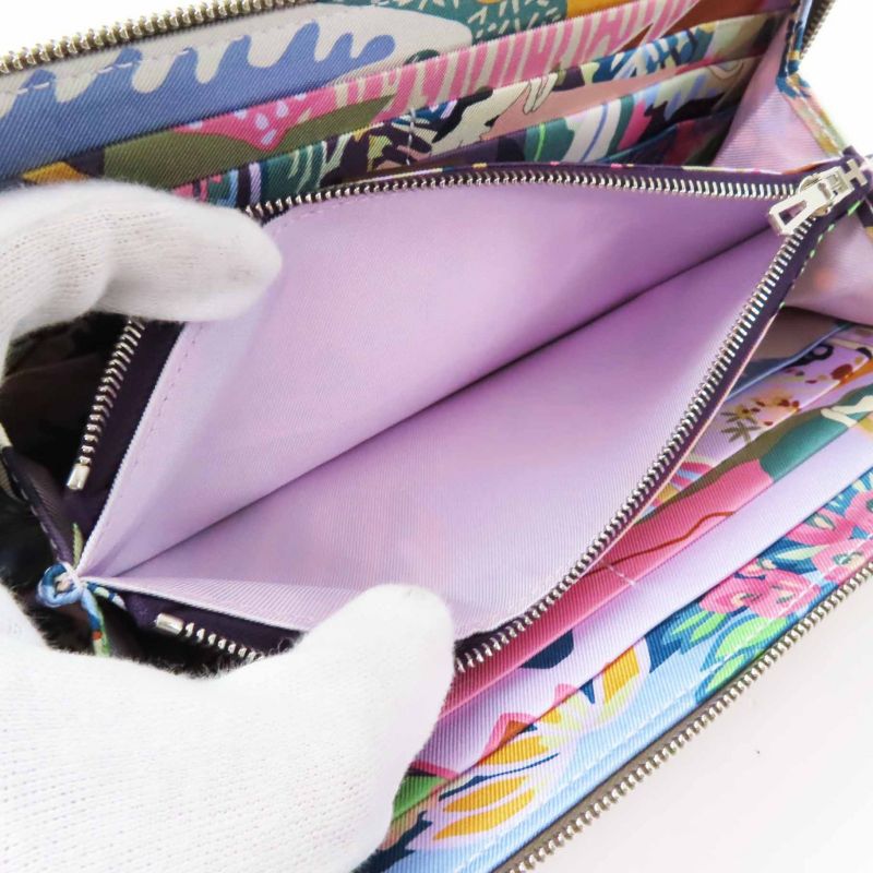 Hermes Azap Long Silk Quin Etoupe Vaux Epson Long Wallet Engraved W With Box