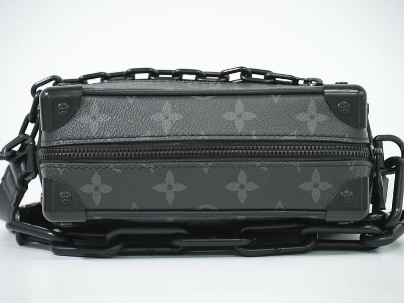 Authentic Louis Vuitton LV Mini Soft Trunk Monogram Eclipse Shoulder Bag