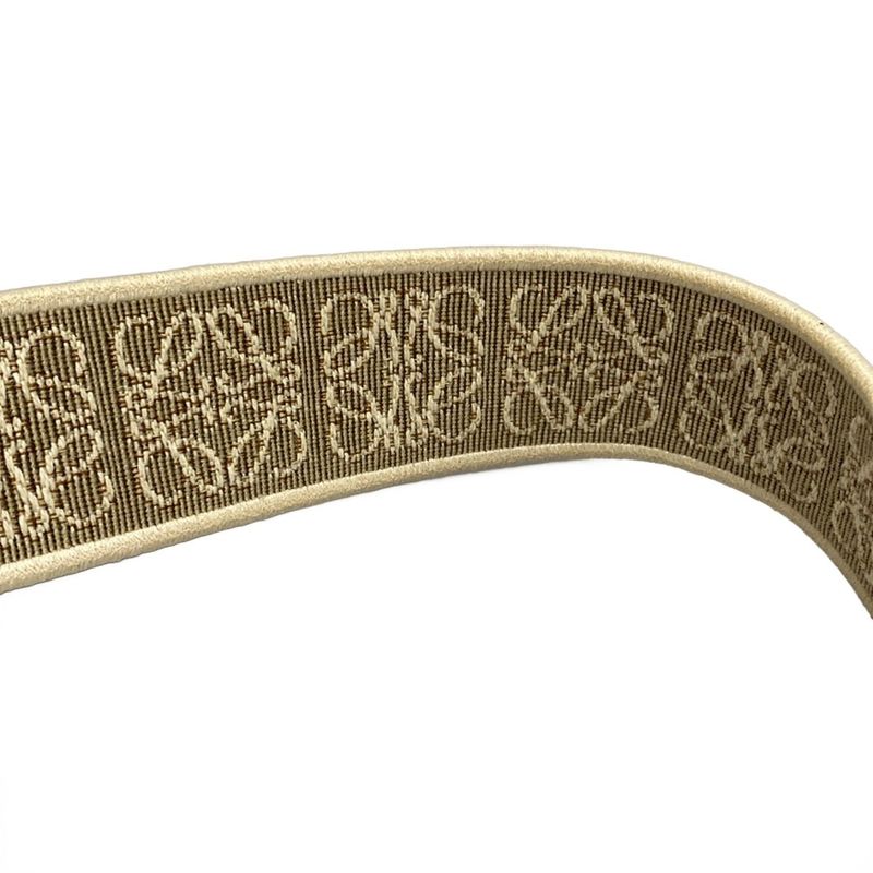 Loewe Shoulder Bag Gate Dual Bag Mini Brown Jacquard Strap Detachable