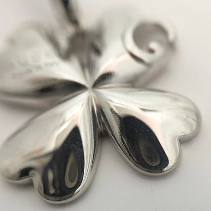 Gucci Clover Necklace Silver Polished Ag 925