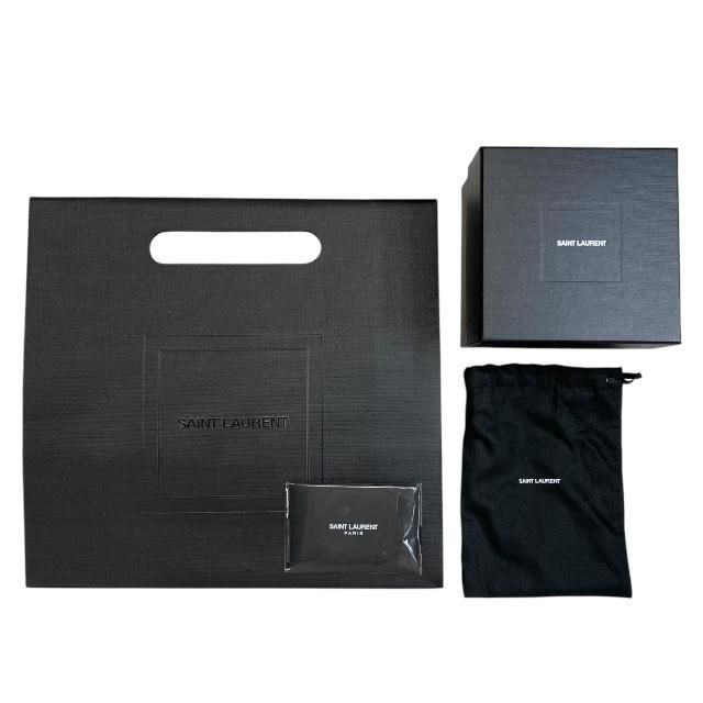 Saint Laurent Berline Coin Case Coin Purse Small Pouch Triangle Quilted Leather