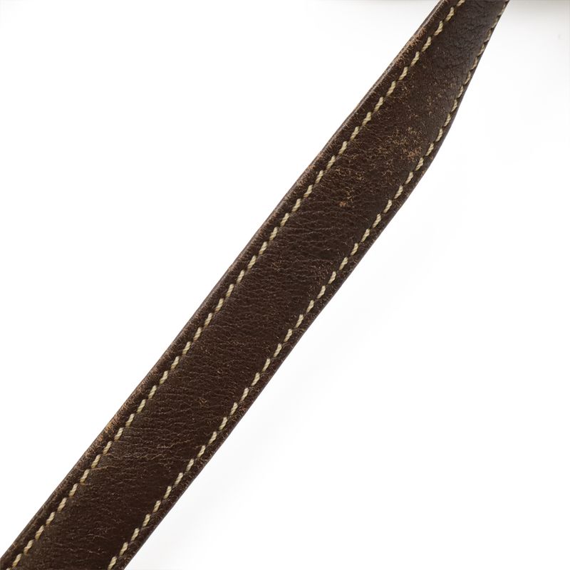 Loewe Anagram Shoulder Bag Messenger Bag Crossbody Suede Leather Khaki Beige