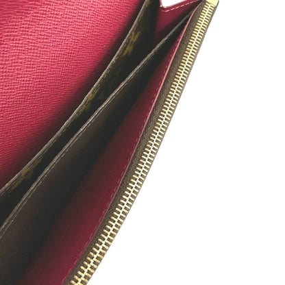 Louis Vuitton M60697 Monogram Fuchsia Portefeuille Emilie Long Wallet Louis