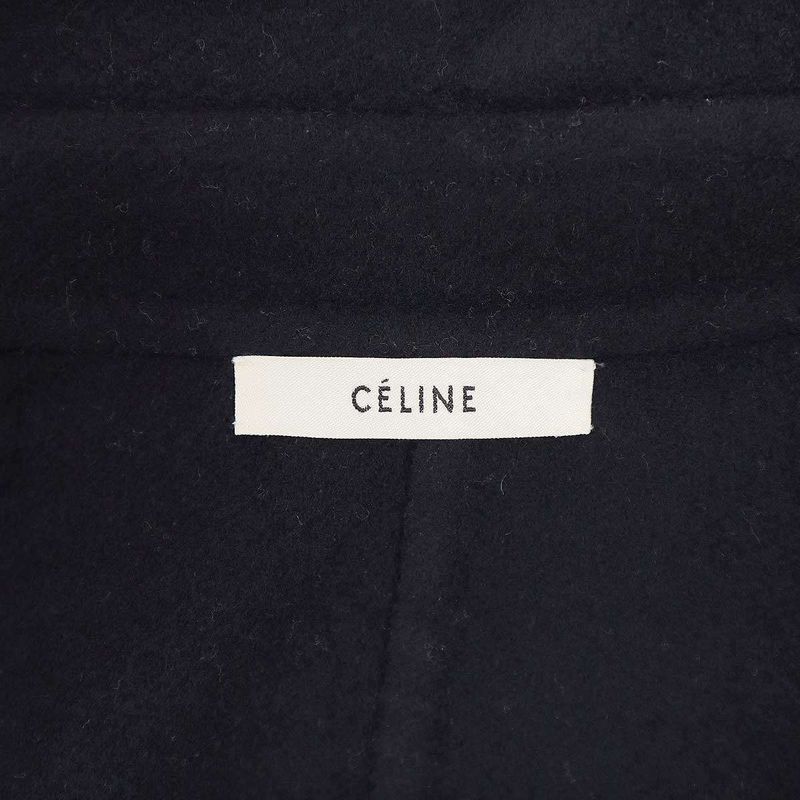 Celine by Phoebe Philo Cashmere Long Vest 2 8p40 6700 Navy 36