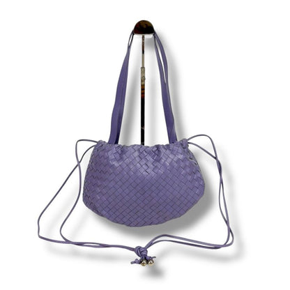 Bottega Veneta Intrecciato Mini The Valve Drawstring Ring Bag Drawstring Shape