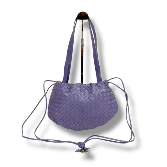 Bottega Veneta Intrecciato Mini The Valve Drawstring Ring Bag Drawstring Shape