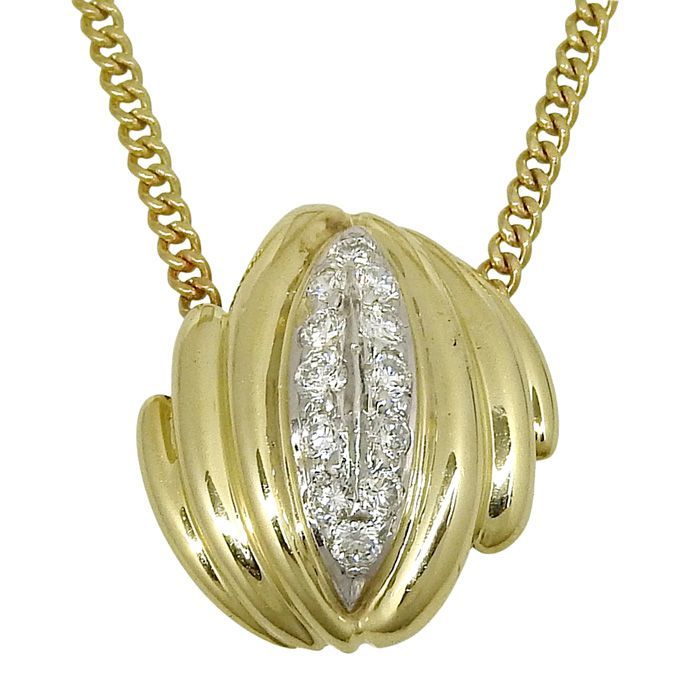 Tiffany & Co Tiffany & Co Design Diamond Necklace 18K Yellow Gold 750 Yellow