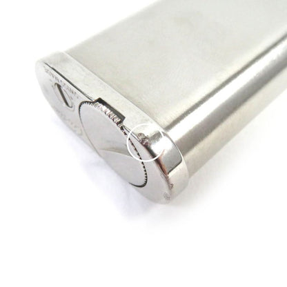Cartier Godron Oval Hairline Roller Smoking Tool Silver Swiss