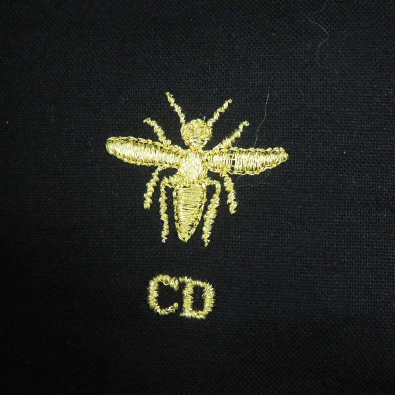 Christian DIOR 86aty920g132 ARTY Cotton Logo Hardware Denim Casket With Veil