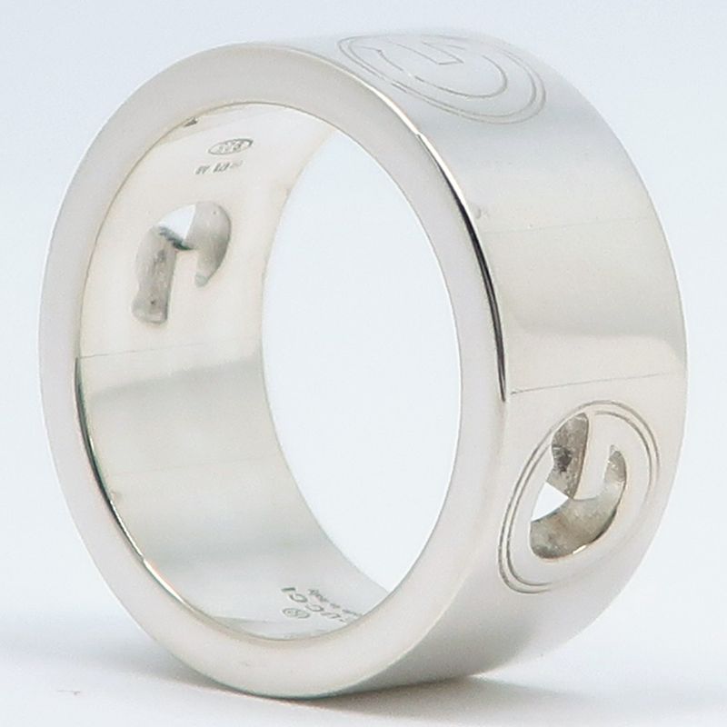 Gucci G Logo Silver 925 Size 8.5 Ladies 7.7g Ring