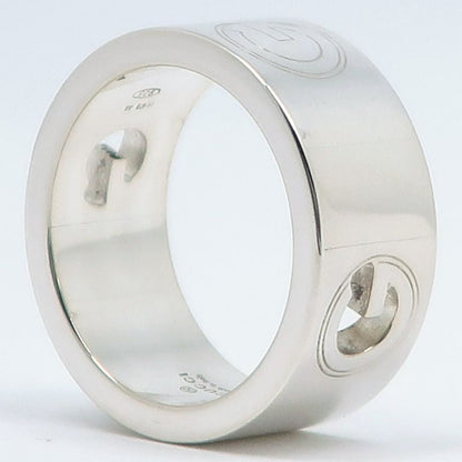 Gucci G Logo Silver 925 Size 8.5 Ladies 7.7g Ring