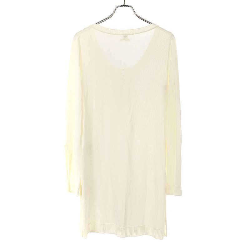 Hermes Henrienet Cles - Yong Long Knit Sweater White 42