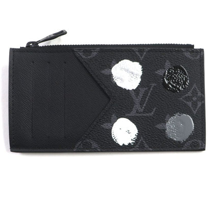 Louis Vuitton Yayoi Kusama M81930 Monogram Eclipse LV YK Coin Card Boulder