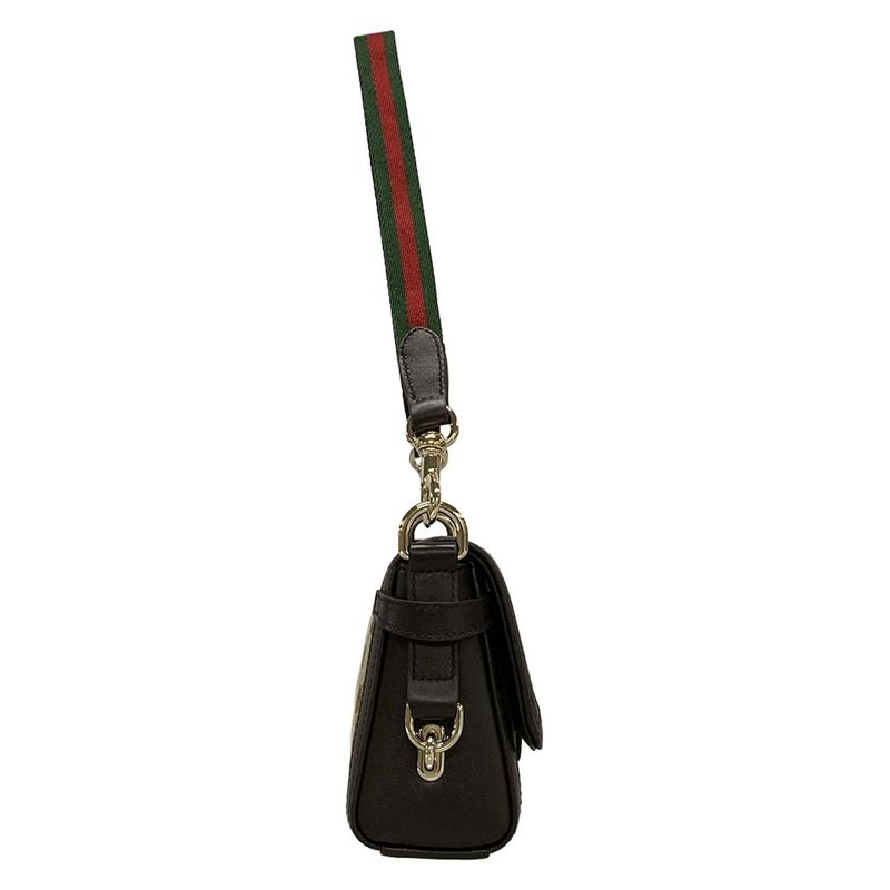 Gucci Shoulder Bag GG Pattern Sherry (web) 786027 Dark Brown Beige And Multi