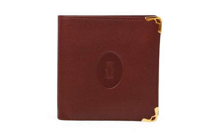 Cartier Fold Wallet Vintage Cartier Men's Wallet Must De Cartier Bordeaux
