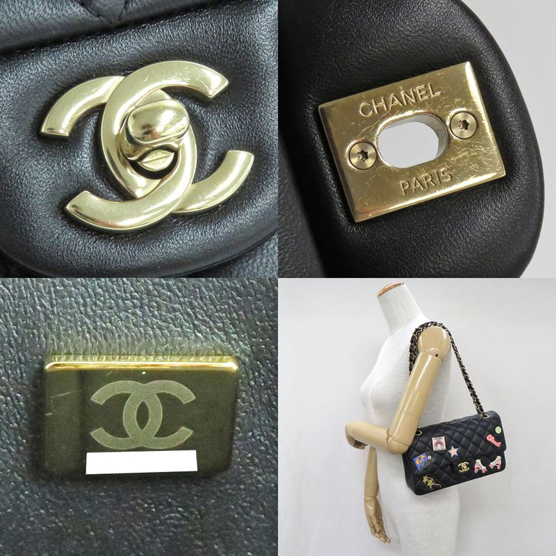 Chanel Matelasse 25 Double Flap Chain Shoulder Bag 2024 Cruise Badge
