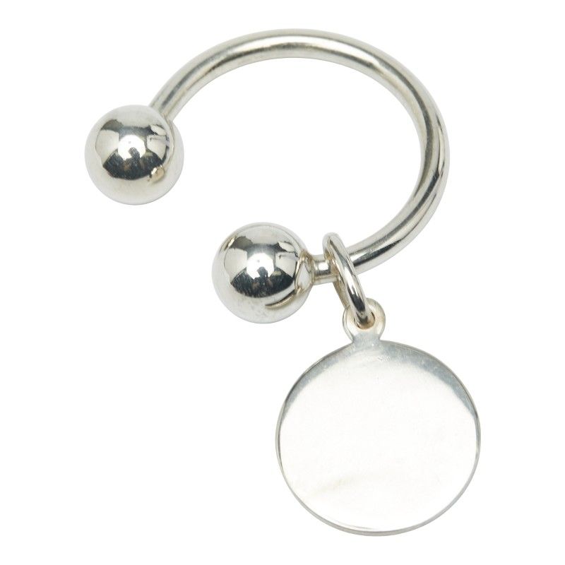 Tiffany & Co Round Tag Star Ring Silver Ladies Tiffany & Co