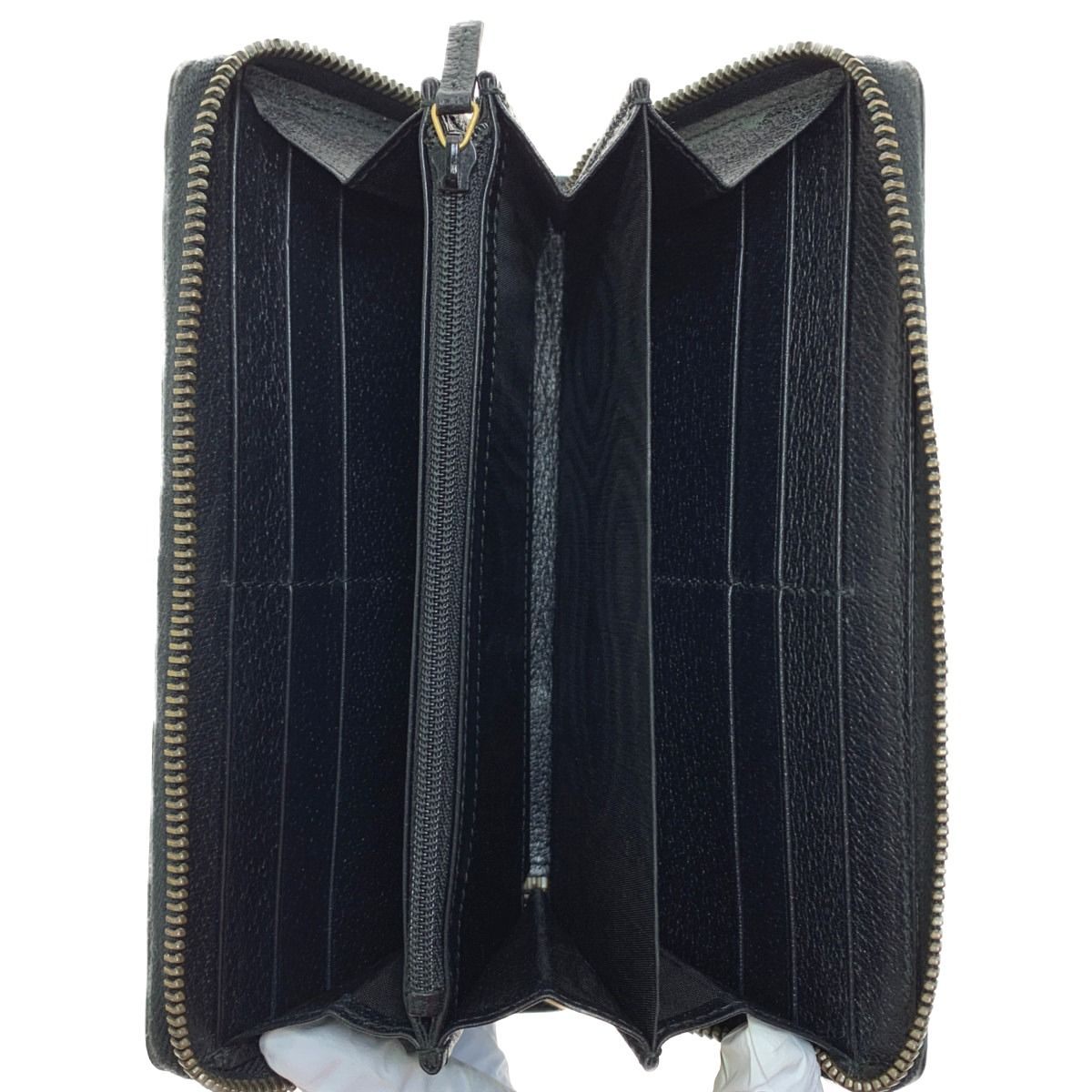 Gucci Round Zipper Long Wallet 435298 Black