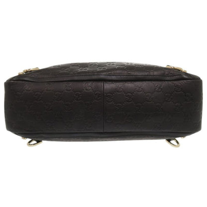 Guccissima Abby 170004 Leather Black Handbag Tote Bag Black 1077 Gucci