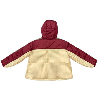 Gucci Down Jacket GG Parachute Nylon Padded Jacket 663279 42 Size Beige