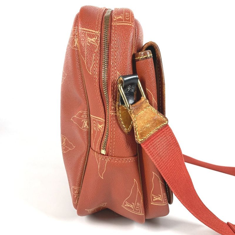 Louis Vuitton Shoulder Bag Calvi M80028 Canvas Avogany Orange