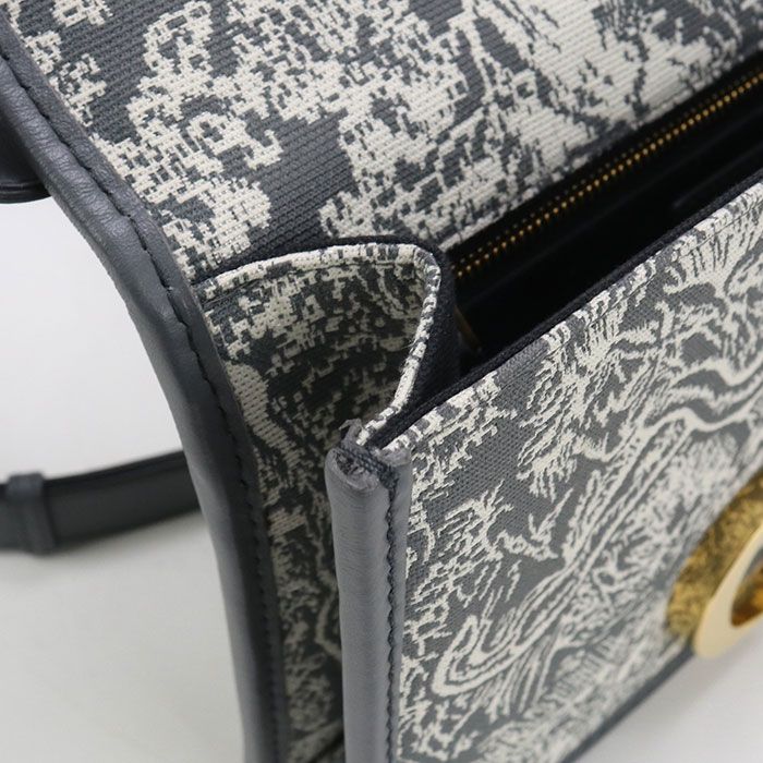 DIOR 30 Montaigne Crossbody Shoulder Bag Jacquard Women's