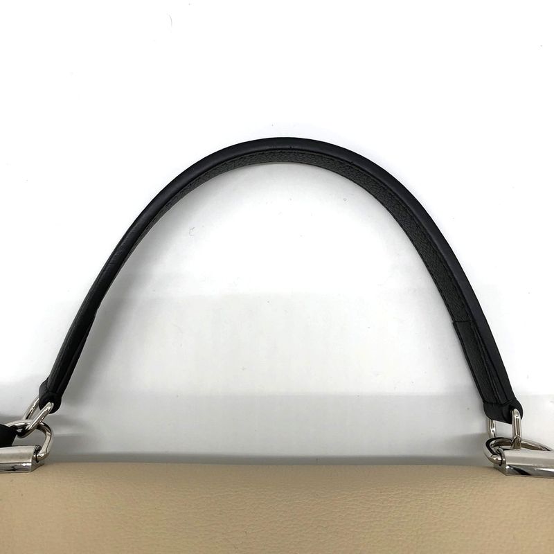 Louis Vuitton Lock Me 2 M50252 Handbag Shoulder Bag 2way Calf Leather Beige/blac