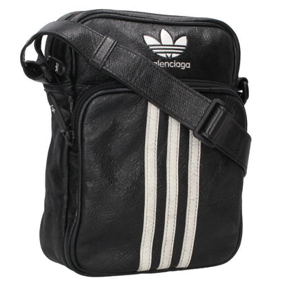 Balenciaga X Adidas 721850 Three Line Small Crossbody Leather Shoulder Bag Men's
