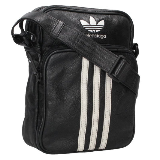 Balenciaga X Adidas 721850 Three Line Small Crossbody Leather Shoulder Bag Men's